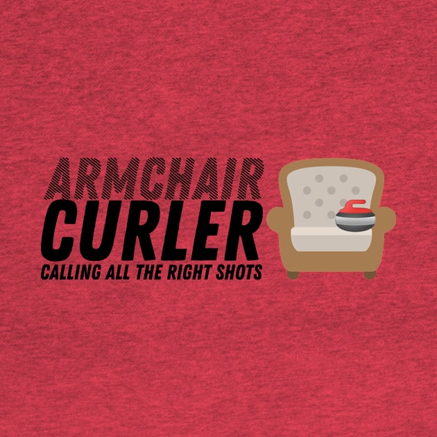 Curling - Armchair Curler - Black Text by itscurling